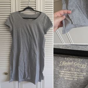 Grey tee shirt dress